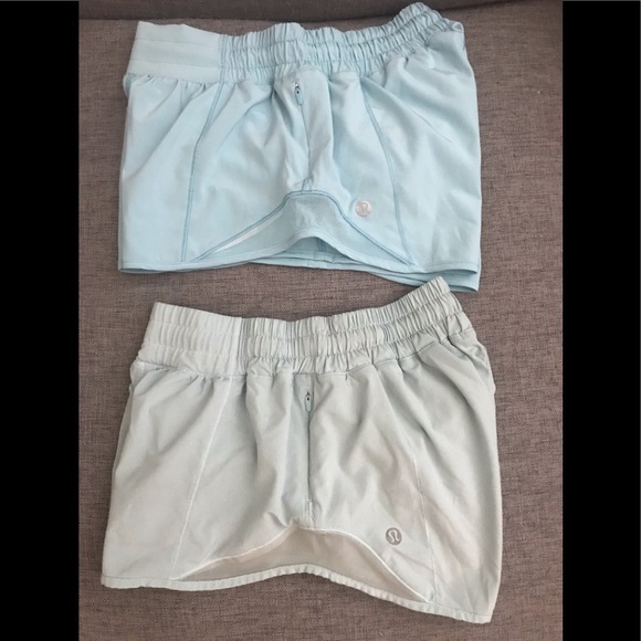 lululemon athletica Pants - Hotty Hot Hydra Blue vs Blue Glow color comparison